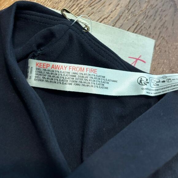 NWT Free People Movement x Hatch Never Better Square Neck Maternity Bra Black S - Picture 4 of 7